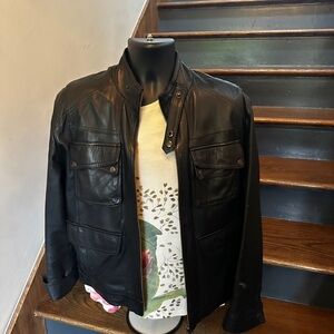 Men's Black Leather Jacket